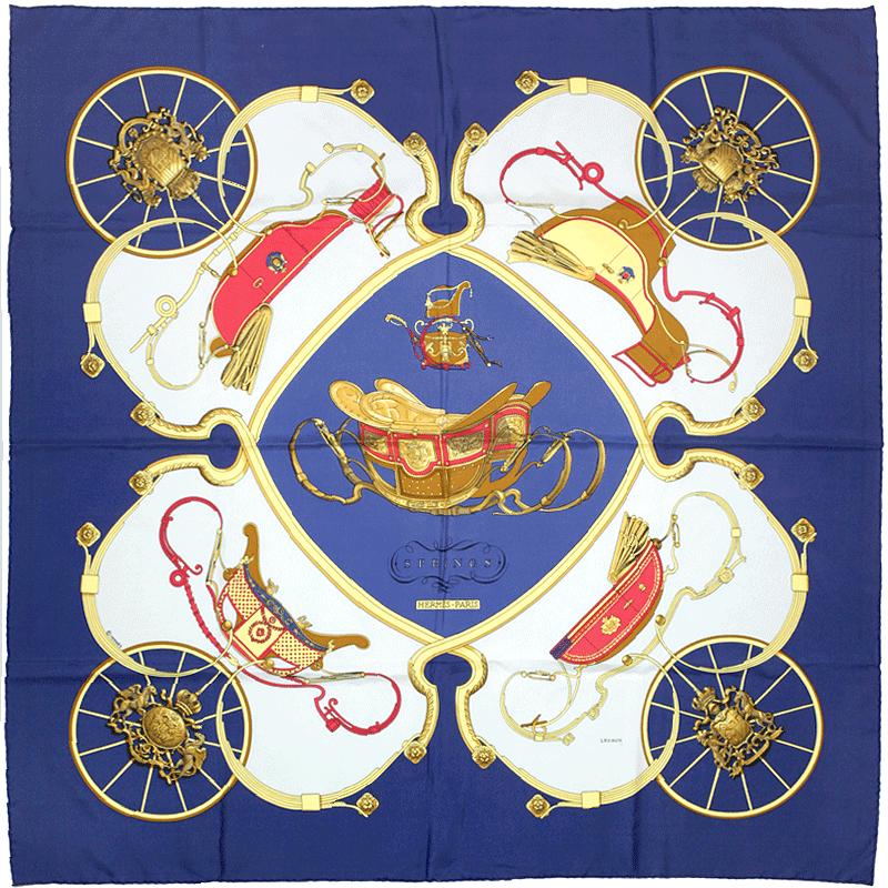 Hermes Scarf "Springs" by Philippe Ledoux 90cm Silk | Foulard Carre