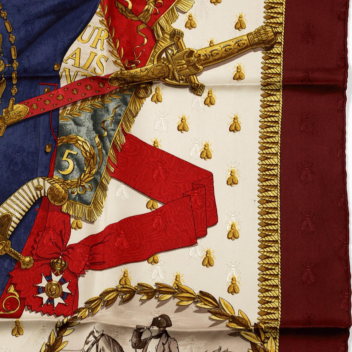 Hermes Scarf "Napoleon" by Philippe Ledoux 90cm Silk Jacquard | Carre Foulard