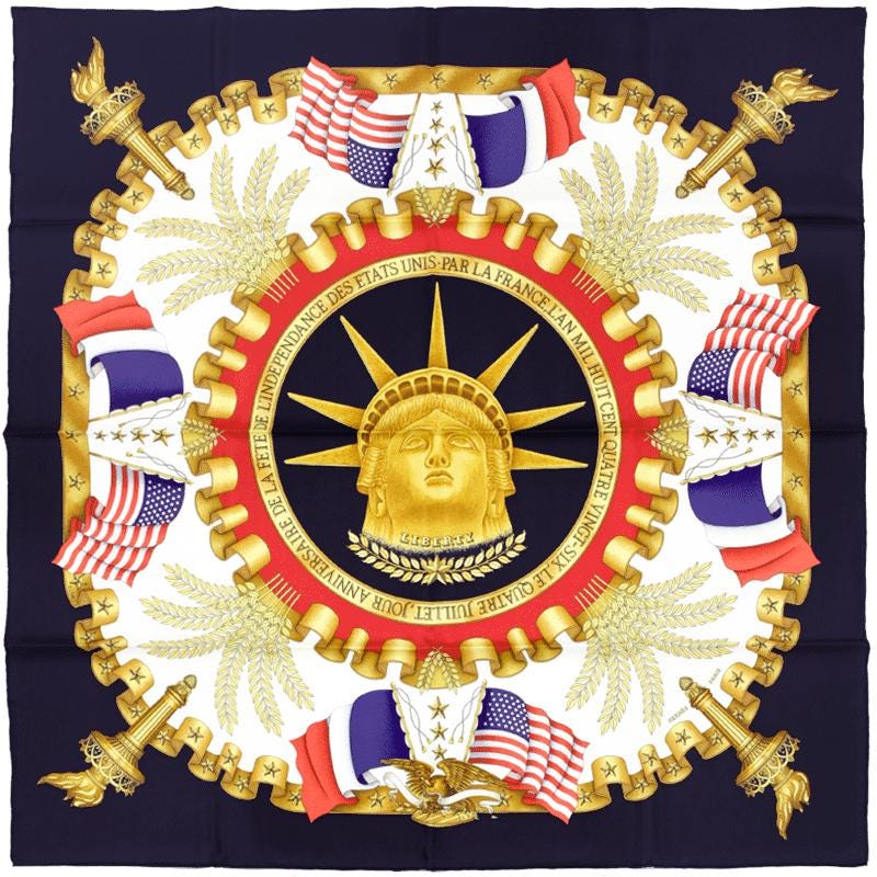 Hermes Scarf "Liberty" by Joachim Metz 90cm Silk | Carre Foulard