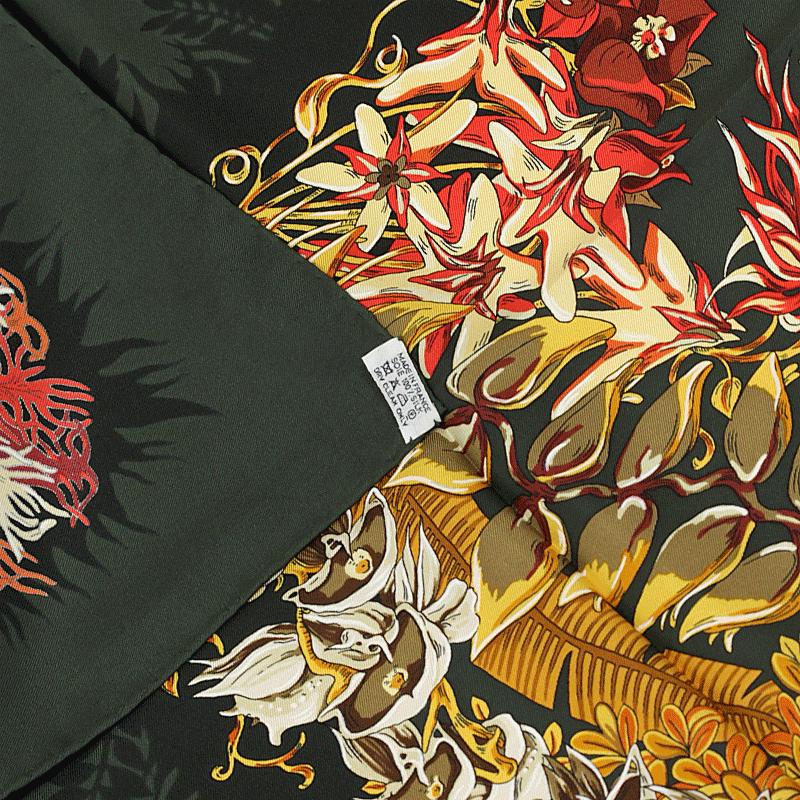 Hermes Scarf "L'Ile Deserte" by Annie Faivre 90cm Silk | Carre Foulard