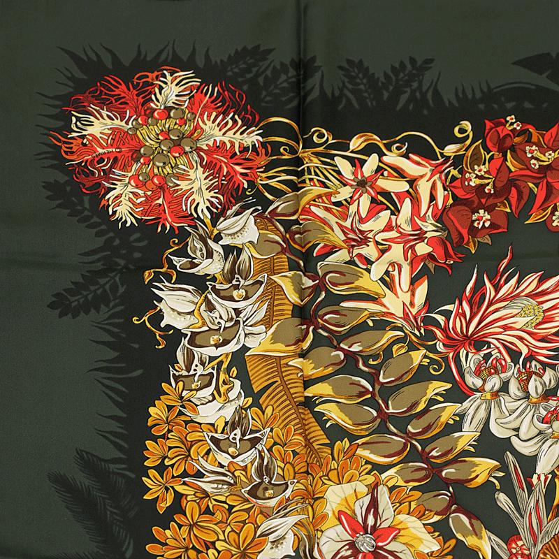 Hermes Scarf "L'Ile Deserte" by Annie Faivre 90cm Silk | Carre Foulard