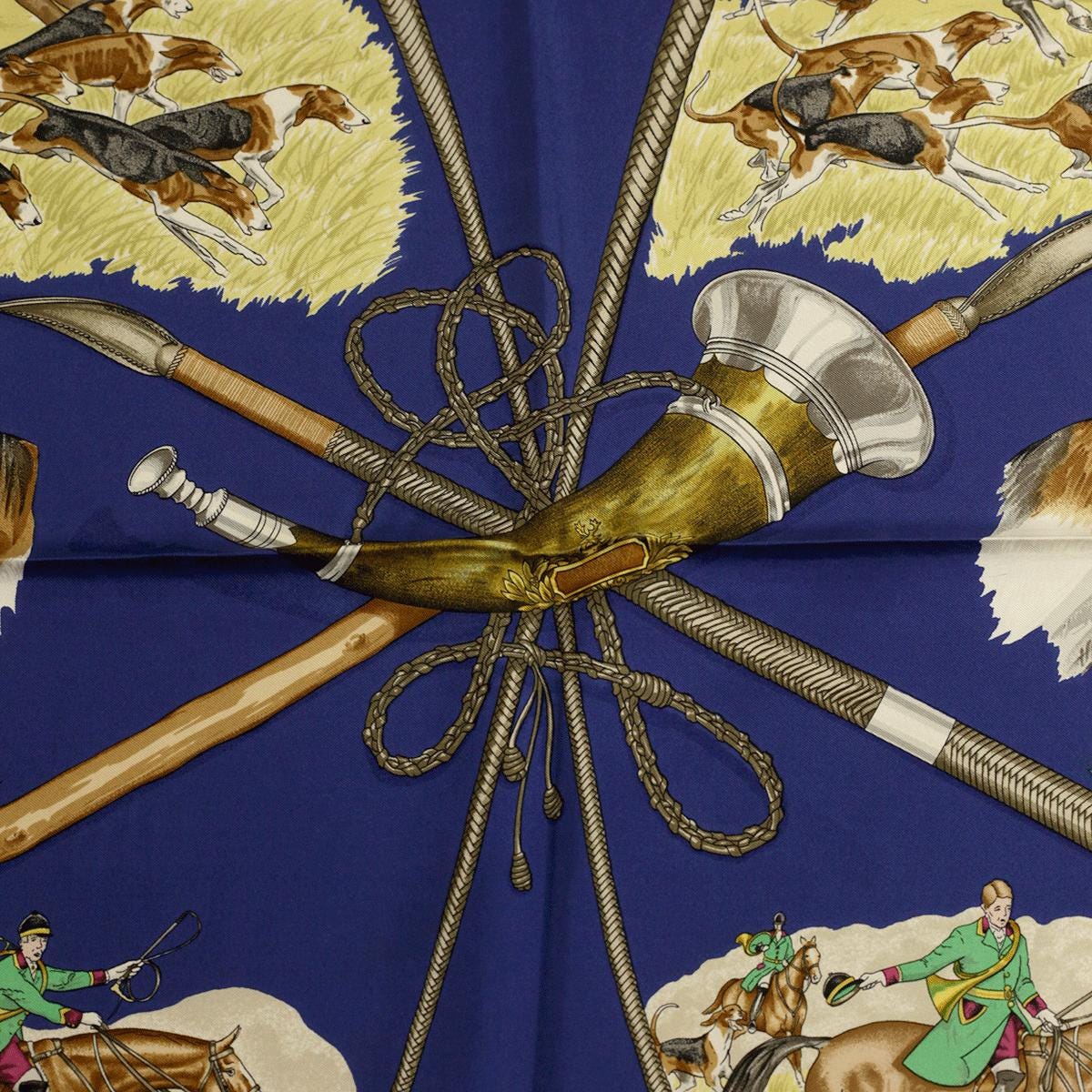 Hermes Scarf "Le Laisser Courre" by Jean De Fougerolle 90cm Silk | Carre Foulard