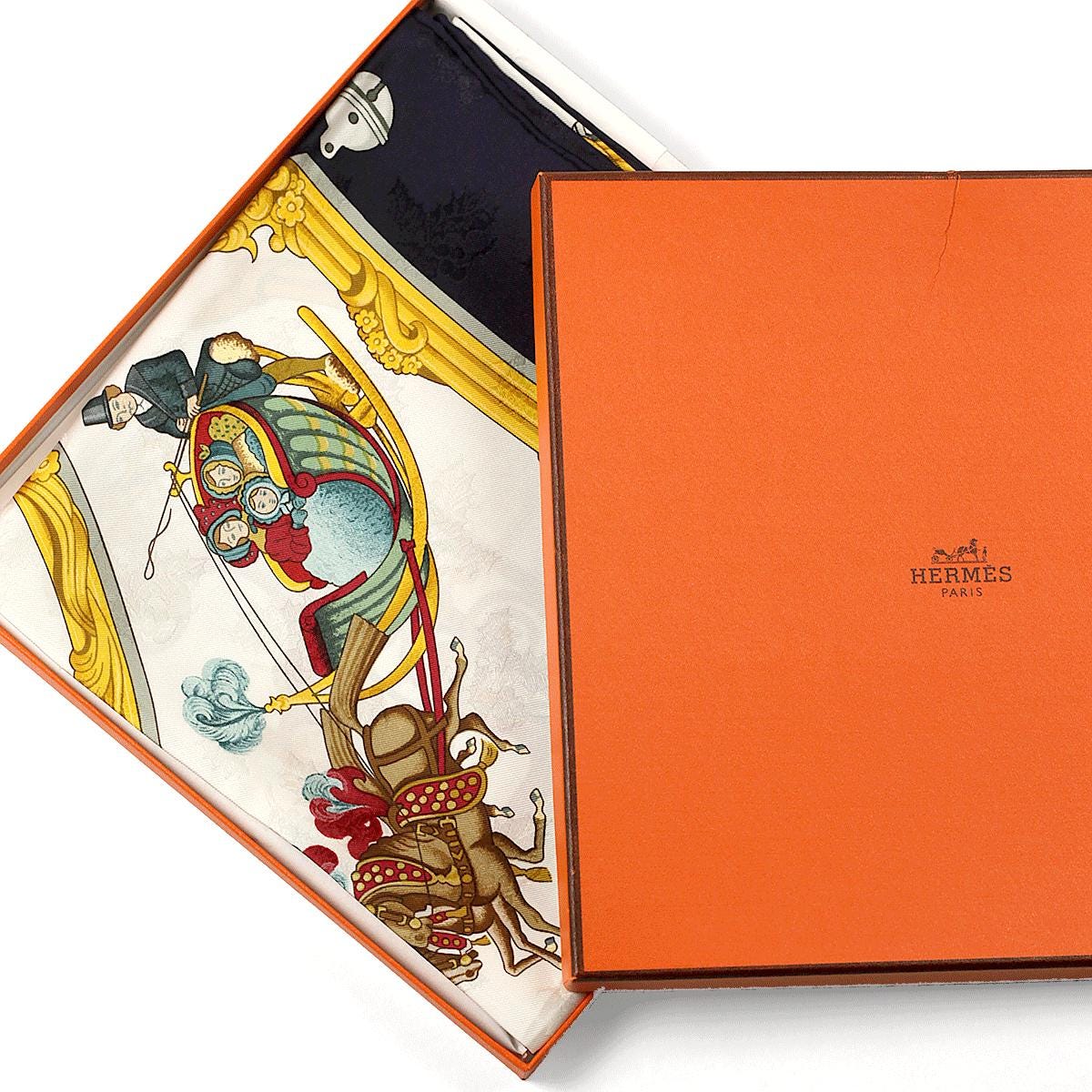 Hermes Scarf "Plumes et Grelots" by Julia Abadie 90cm Silk Jacquard | Carre Foulard NIB