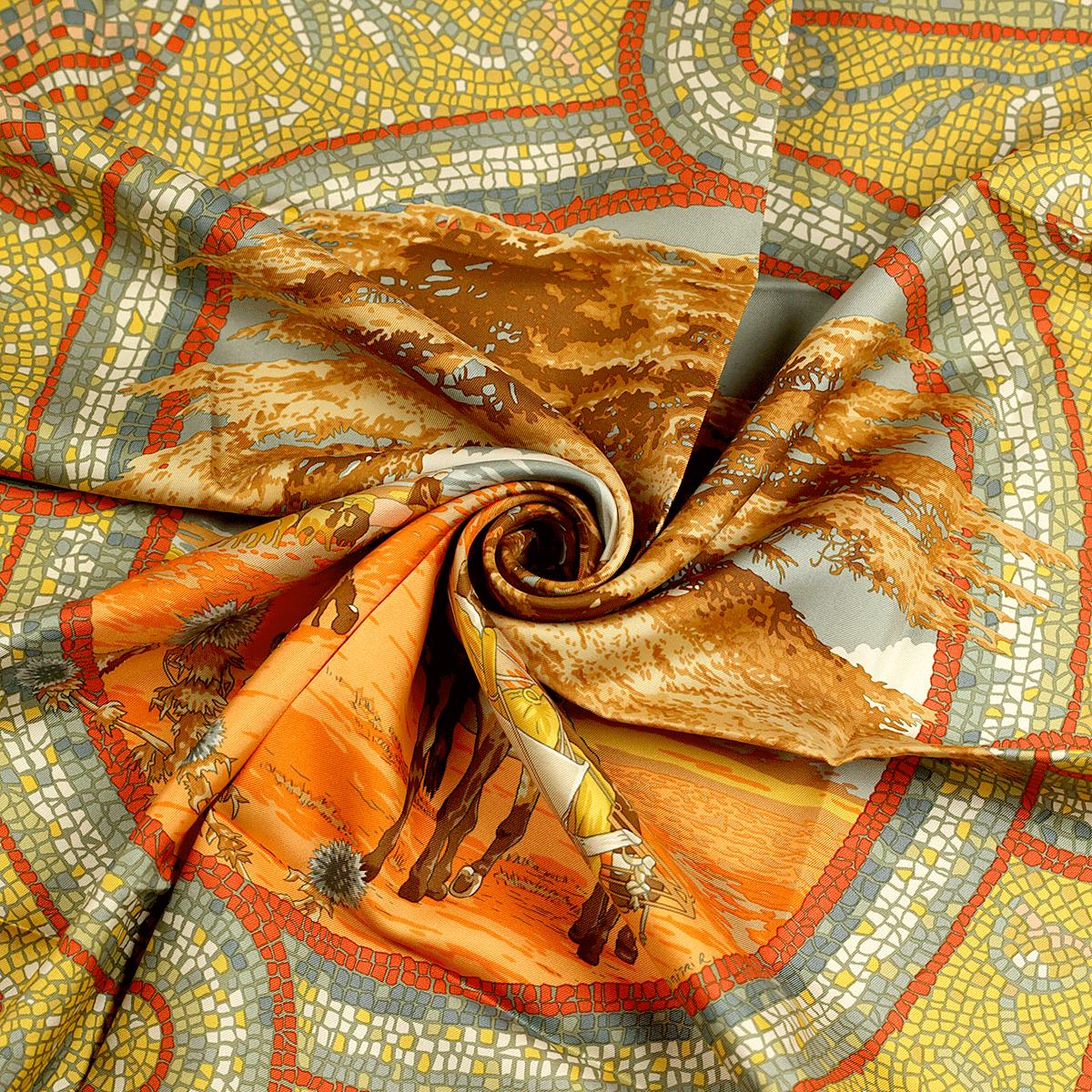 Hermes Scarf "Sous le Cedre" by Dimitri Rybaltchenko 90cm Silk | Carre Foulard