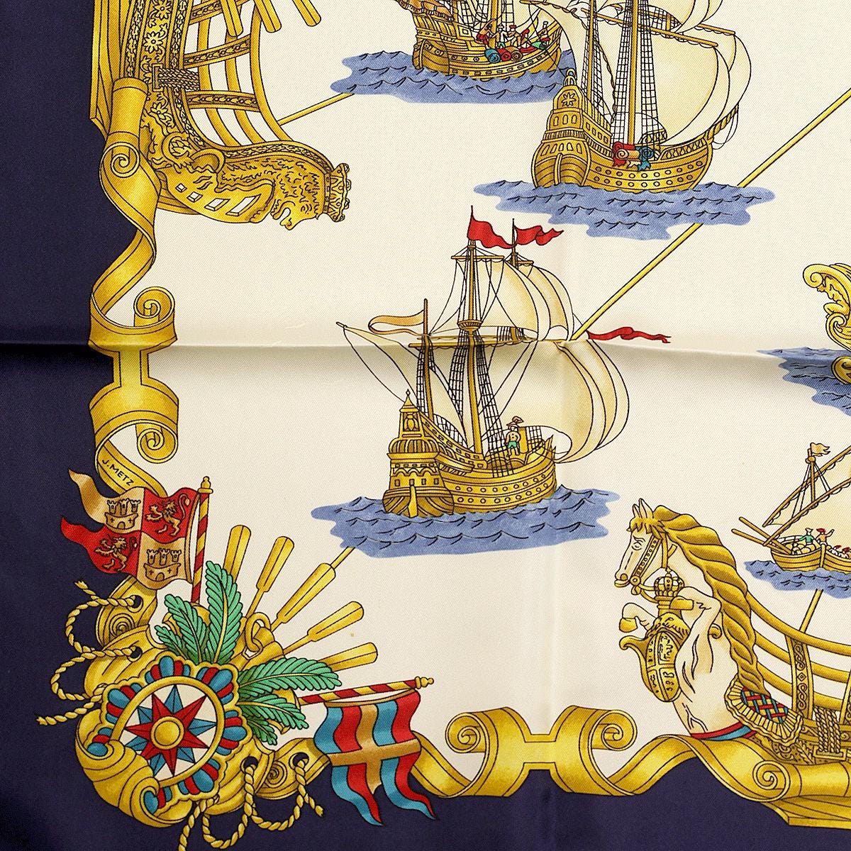 Hermes Scarf "Voiles de Lumiere" by Joachim Metz 90cm Silk | Carre Foulard