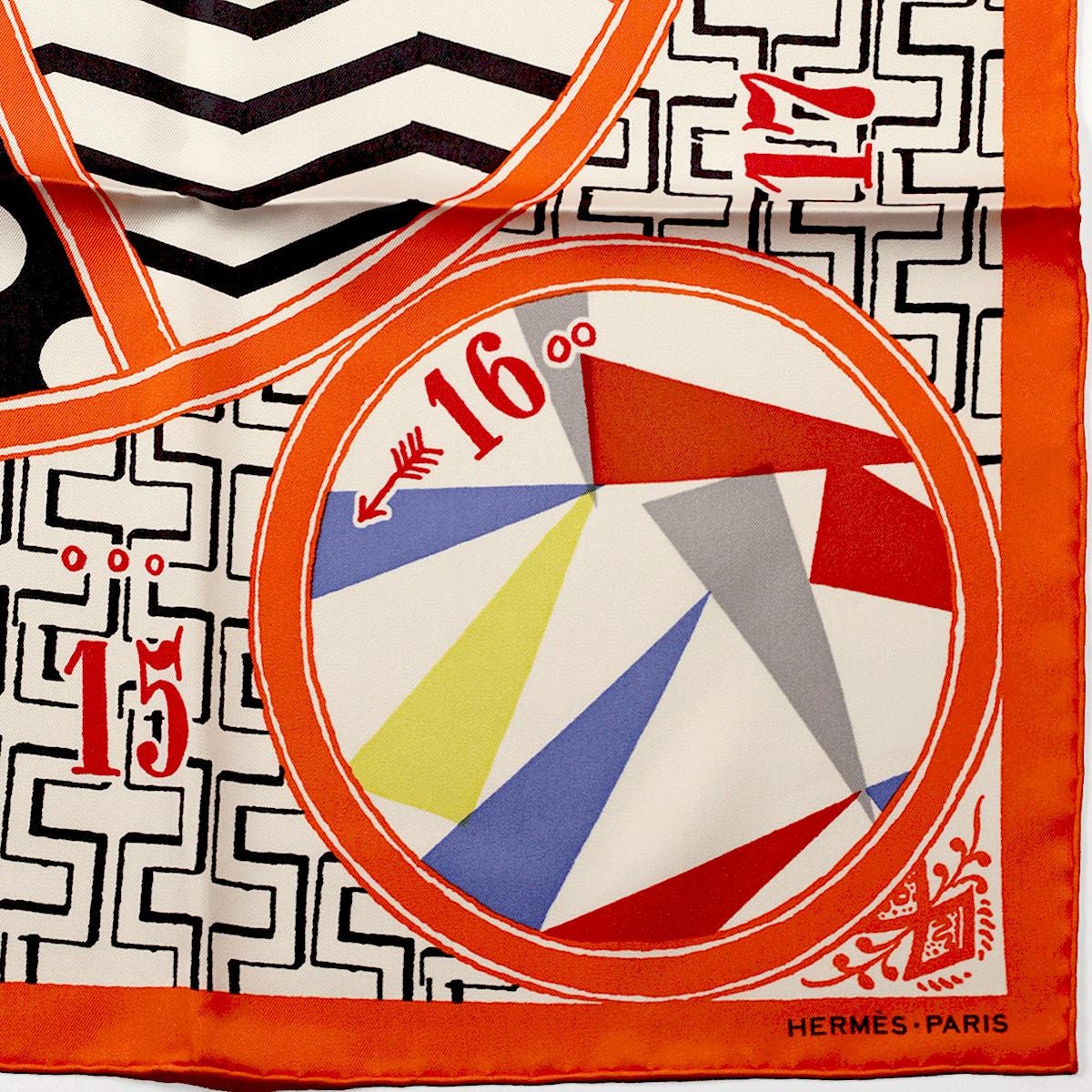 Hermes Scarf "Jeu de Soie" by Giancarlo Pagni 90cm Silk | Foulard Carre