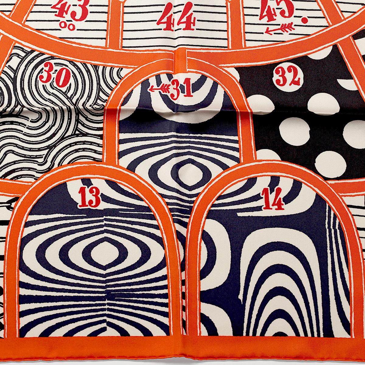Hermes Scarf "Jeu de Soie" by Giancarlo Pagni 90cm Silk | Foulard Carre