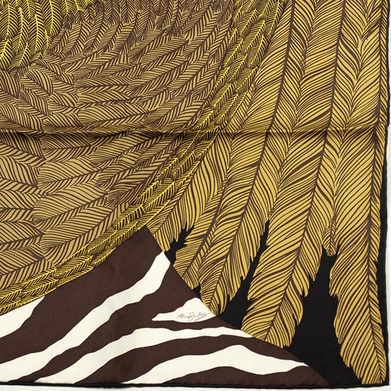 Hermes Scarf "Zebra Pegasus" by Alice Shirley 90cm Silk | Carre Foulard