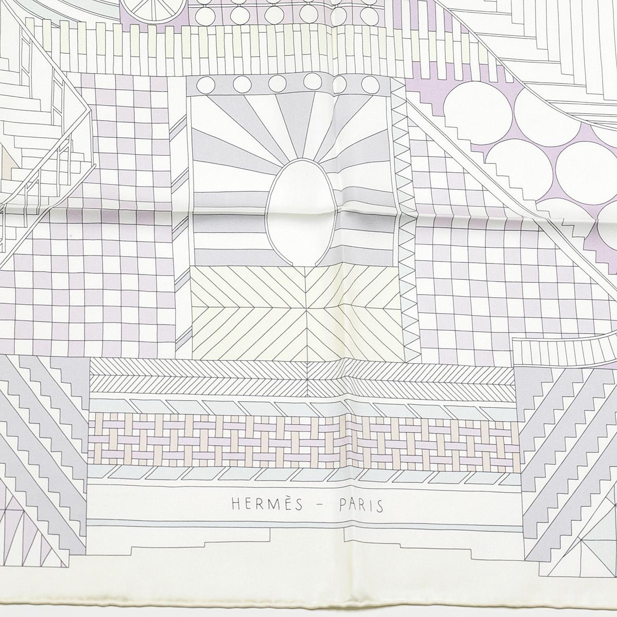 Hermes Scarf "Promenade au Faubourg" by Nigel Peake 90cm Silk | Carre Foulard