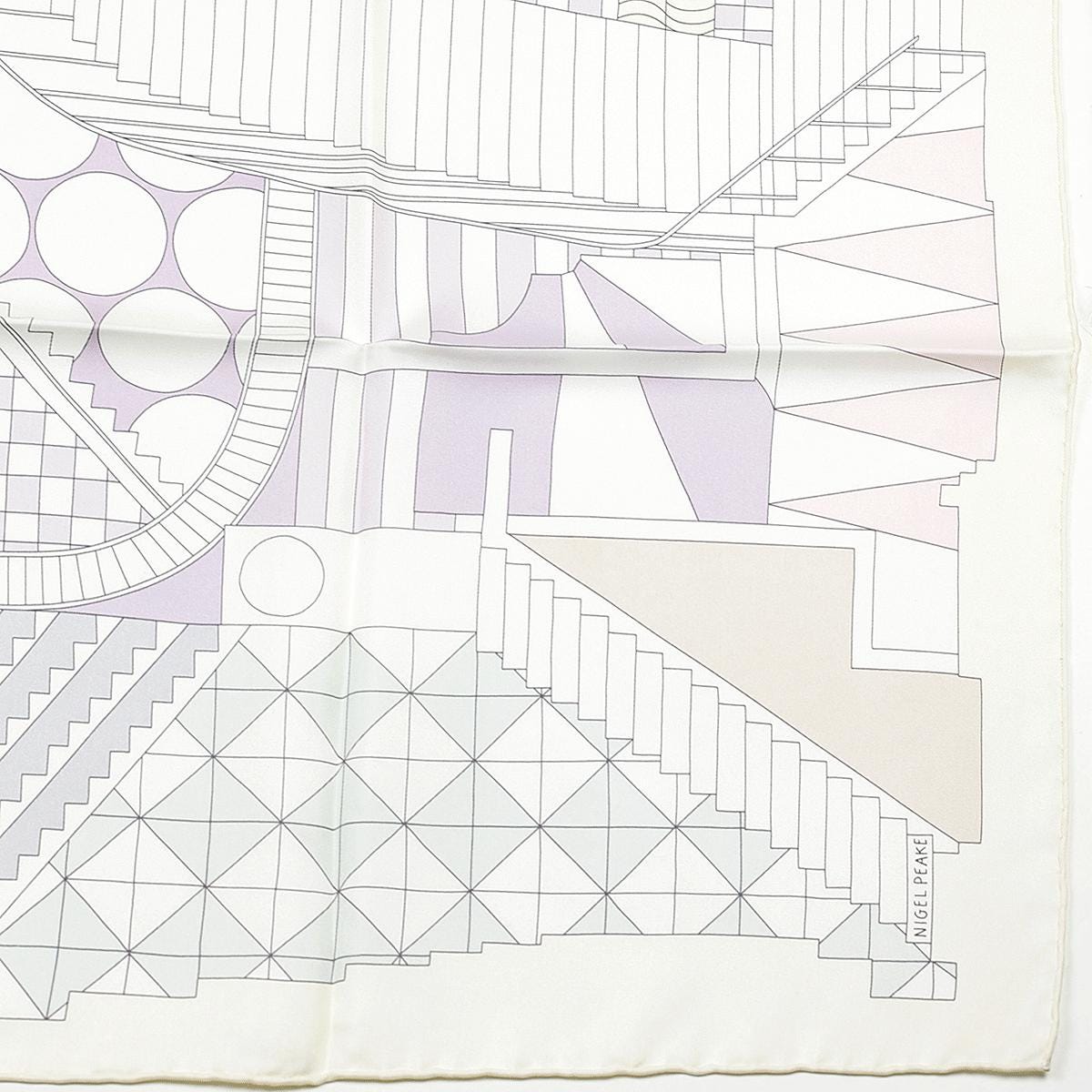 Hermes Scarf "Promenade au Faubourg" by Nigel Peake 90cm Silk | Carre Foulard