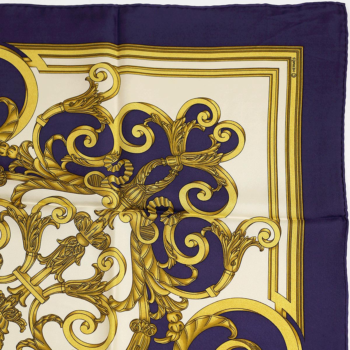 Hermes Scarf "Tuileries" by Joachim Metz Vintage 90cm Silk | Carre Foulard
