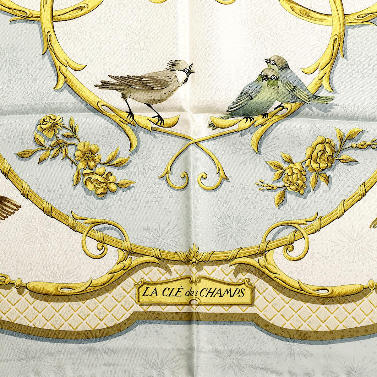 Hermes Scarf "La Cle des Champs" by Francoise Faconnet 90cm Silk Jacquard | Carre Foulard
