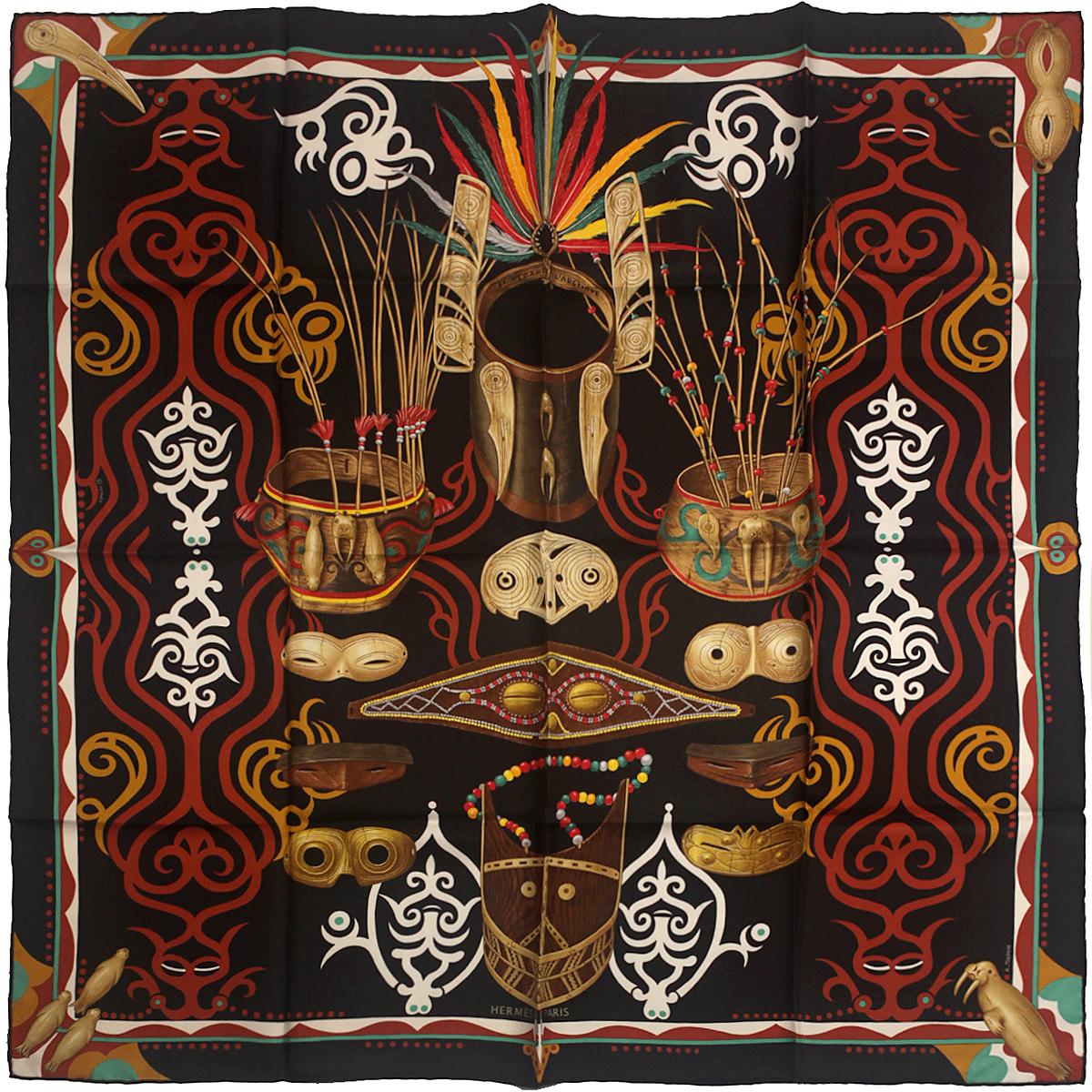 Hermes Scarf "Le Regard de l’Arctique" by Antoine Tzapoff 90cm Silk | Carre Foulard