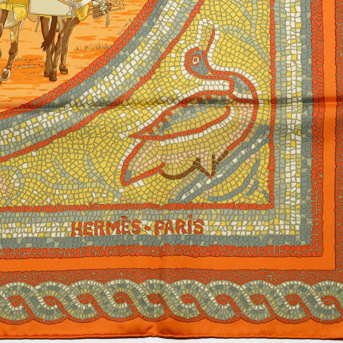 Hermes Scarf "Sous le Cedre" by Dimitri Rybaltchenko 90cm Silk | Carre Foulard