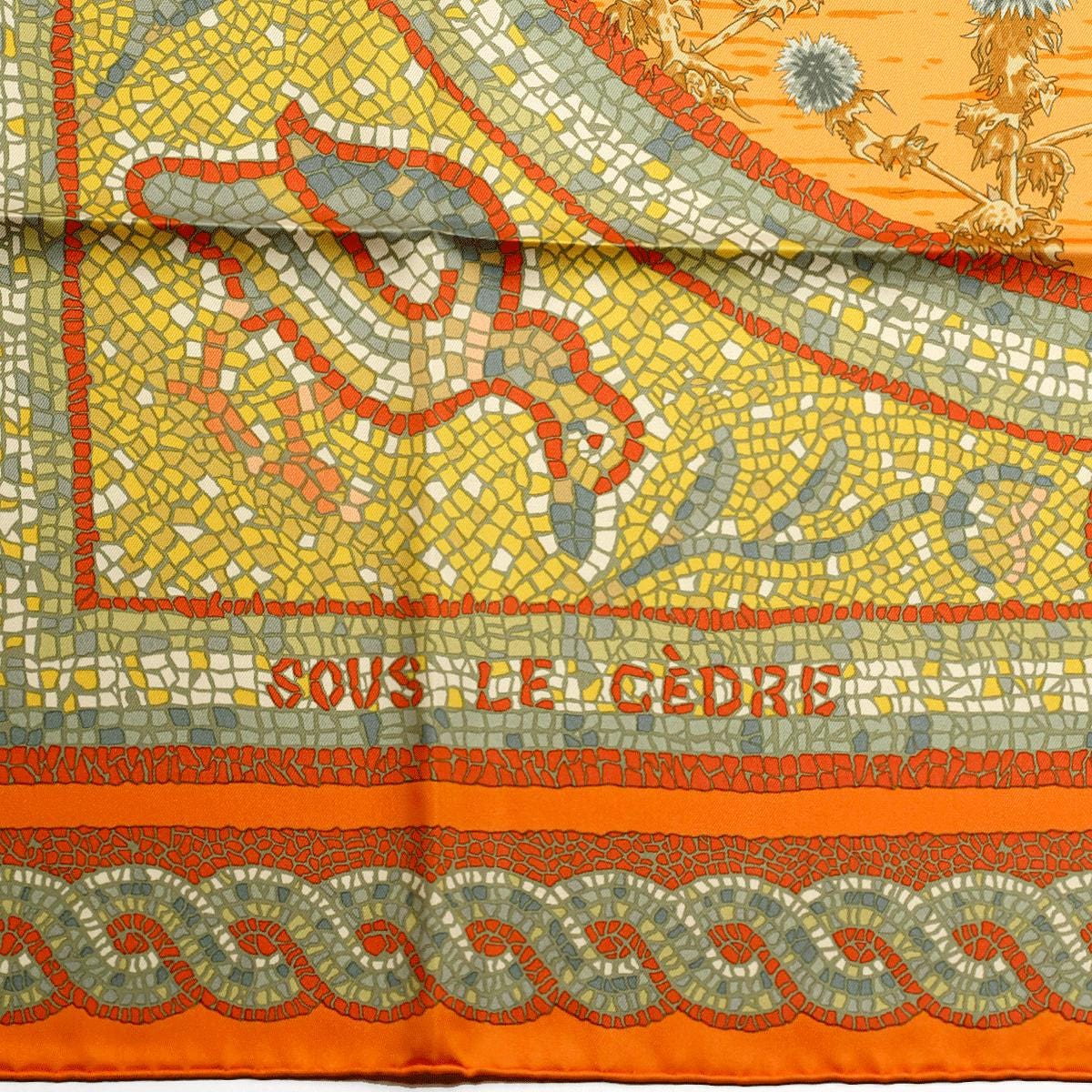 Hermes Scarf "Sous le Cedre" by Dimitri Rybaltchenko 90cm Silk | Carre Foulard