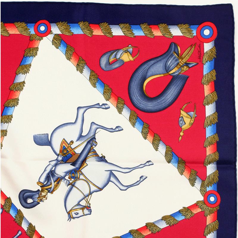 Hermes Scarf "L'Armee Imperiale Russe de 1816 A 1916" by Michel Duchene 90cm Silk | Carre