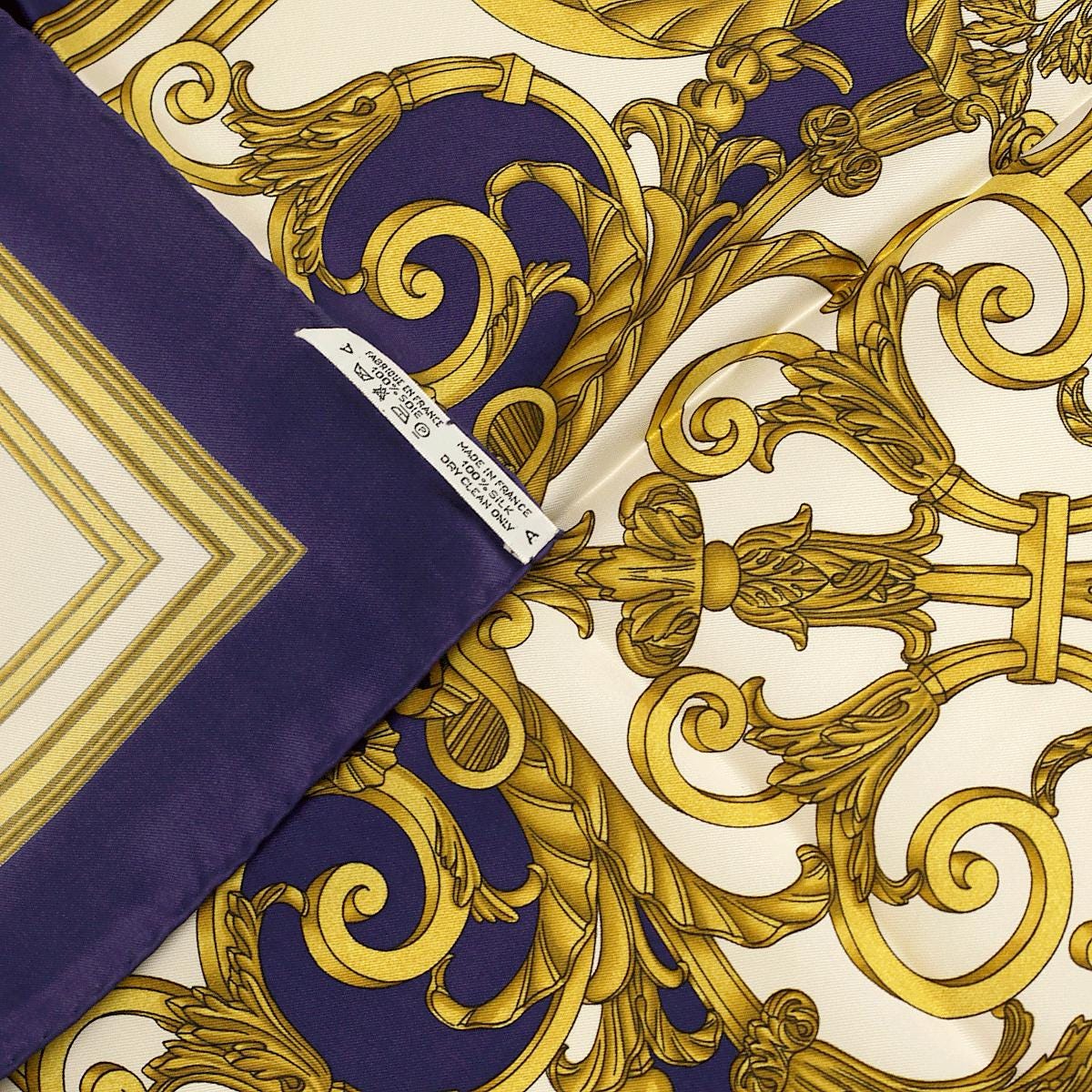 Hermes Scarf "Tuileries" by Joachim Metz Vintage 90cm Silk | Carre Foulard