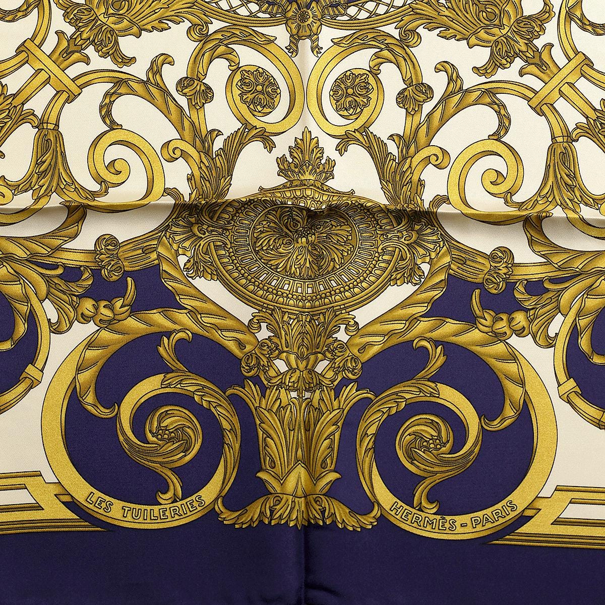 Hermes Scarf "Tuileries" by Joachim Metz Vintage 90cm Silk | Carre Foulard