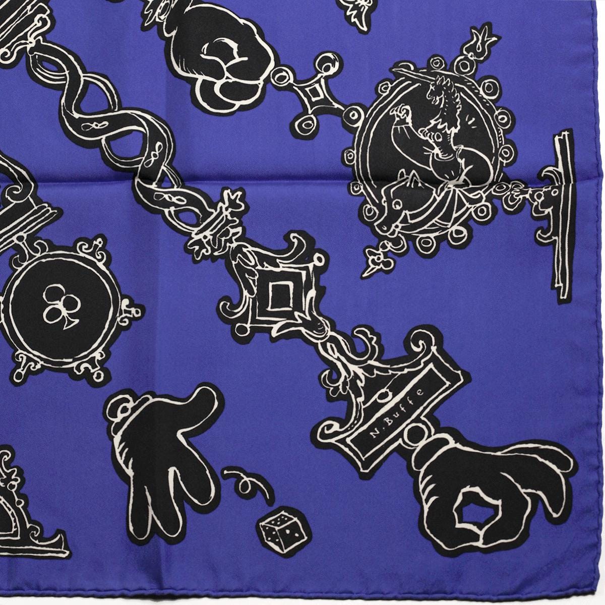 Hermes Scarf "Serio Ludere" by Nicolas Buffe 90cm Silk | Carre Foulard