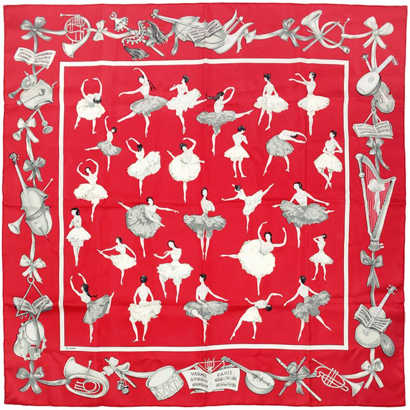 Hermes Scarf "La Danse" by Jean-Louis Clerc 90cm Silk | Carre Foulard