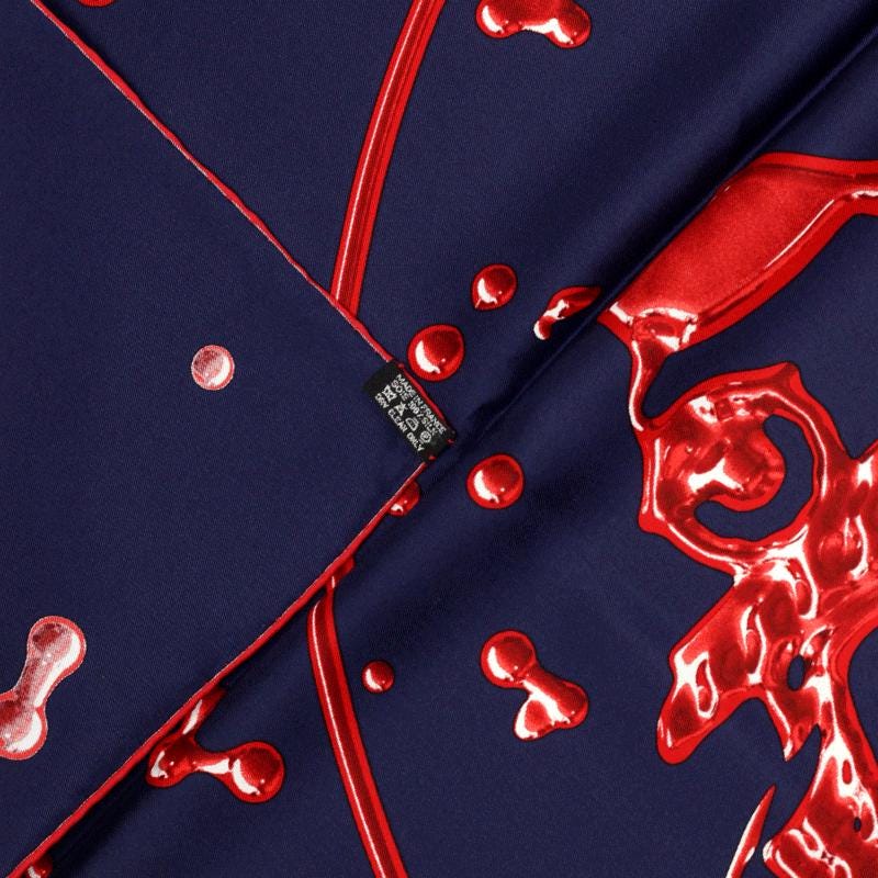 Hermes Scarf "Vif Argent" by Dimitri Rybaltchenko 90cm Silk | Carre Foulard