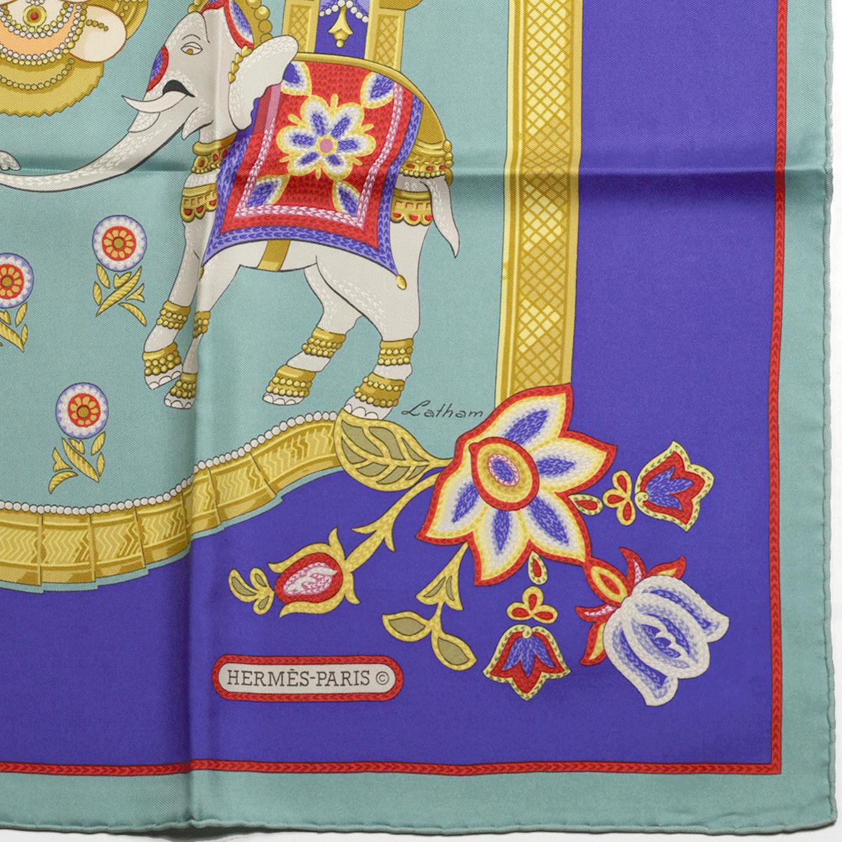 Hermes Scarf "India" by Caty Latham 90cm Silk | Carre