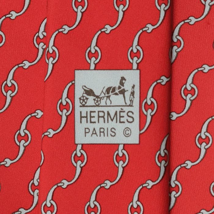 Hermes Men's Silk Tie Equestrian Geometric Pattern 5360 | Necktie Cravate NWT