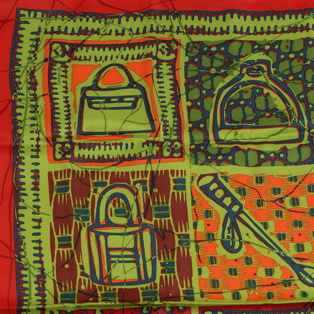 Hermes Scarf "Le Boubou H" by Karen Petrossian 70cm Silk | Foulard Carre