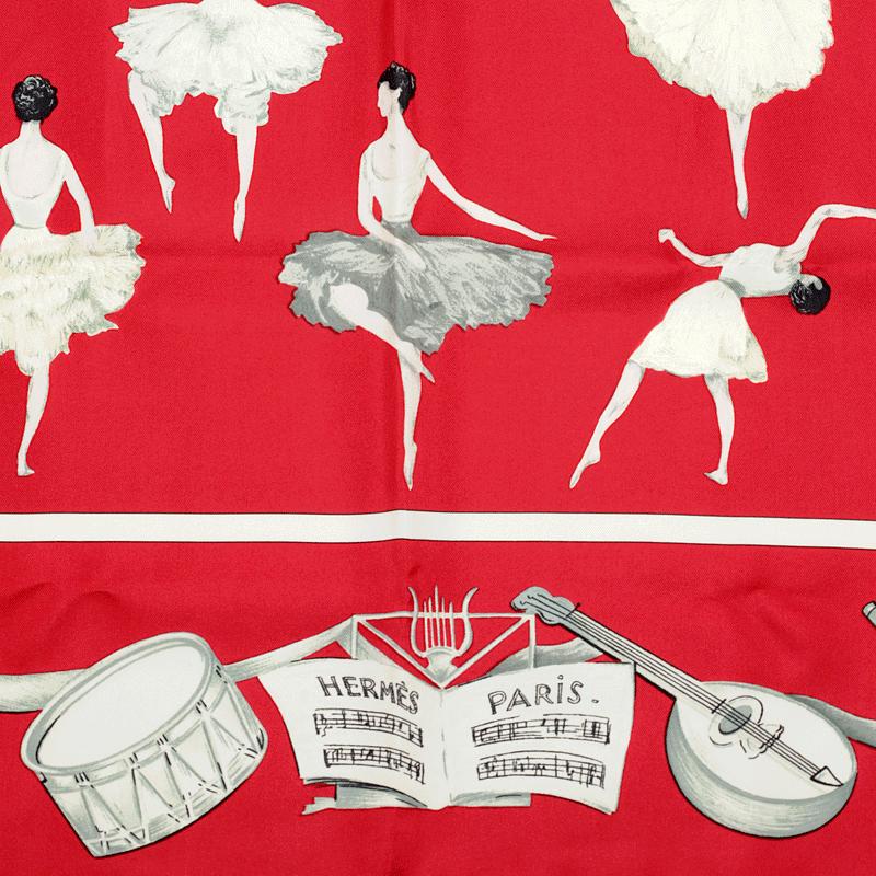 Hermes Scarf "La Danse" by Jean-Louis Clerc 90cm Silk | Carre Foulard