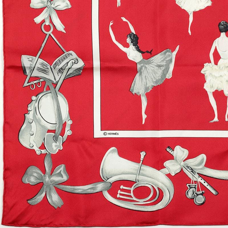 Hermes Scarf "La Danse" by Jean-Louis Clerc 90cm Silk | Carre Foulard