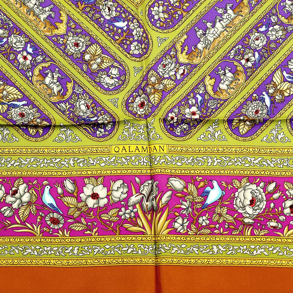 Hermes Scarf "Qalamdan" by Catherine Baschet 90cm Silk | Foulard Carre