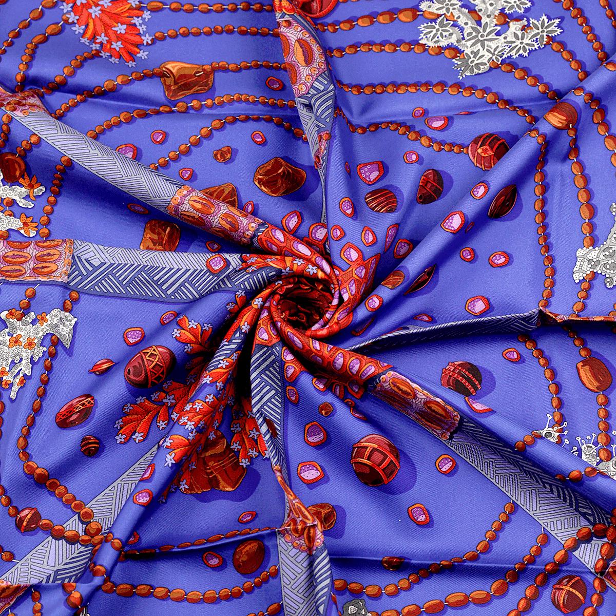 Hermes Scarf "Chemins de Corail" by Annie Faivre 90cm Silk | Carre Foulard