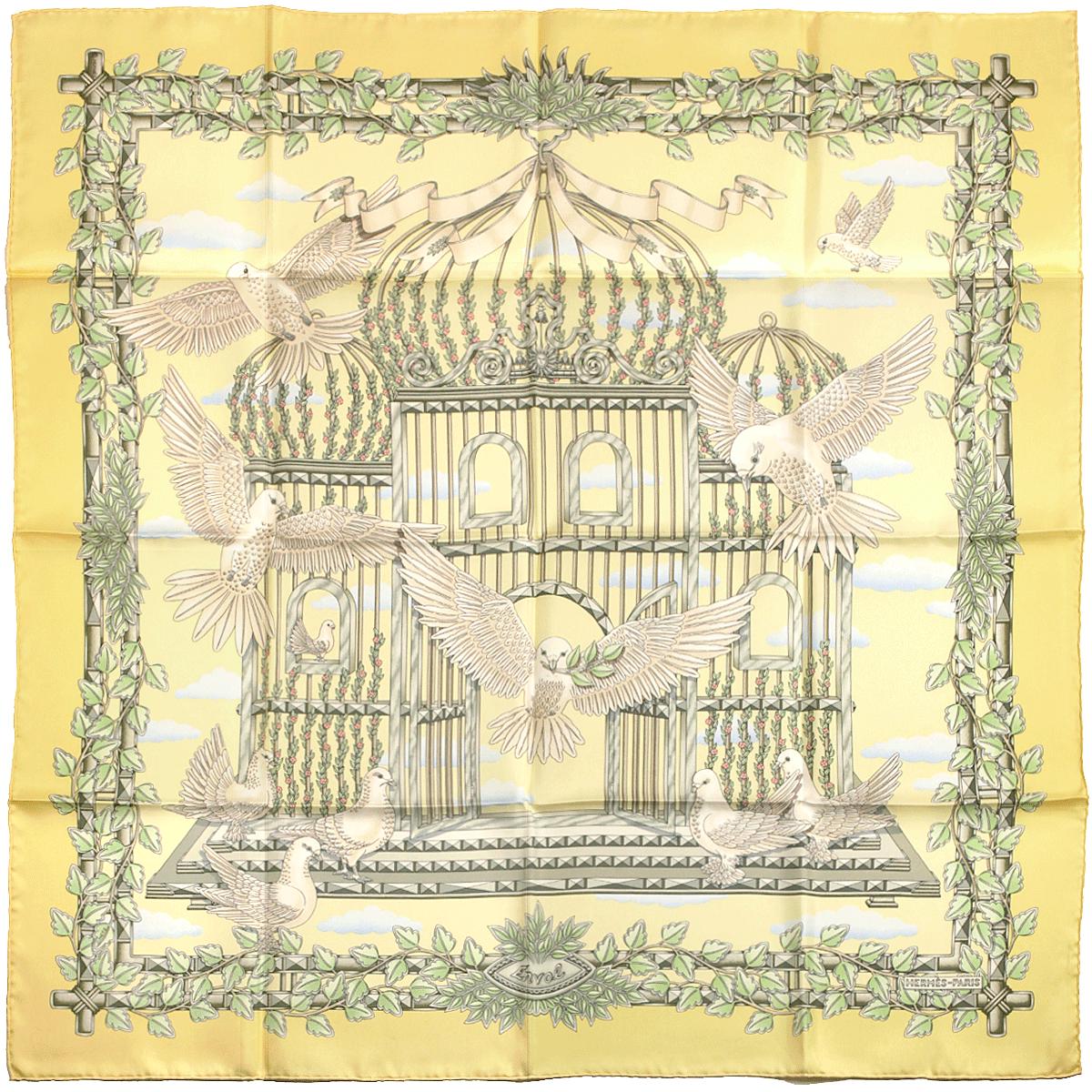 Hermes Scarf "Envol" by Joachim Metz 90cm Silk | Carre Foulard