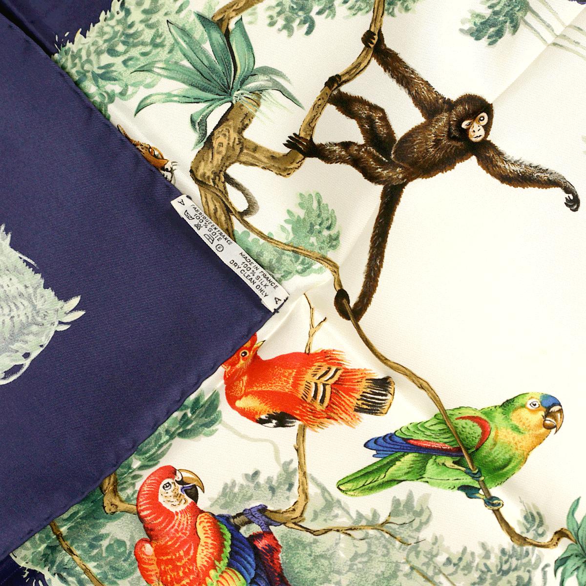 Hermes Scarf "Equateur" by Robert Dallet 90cm Silk
