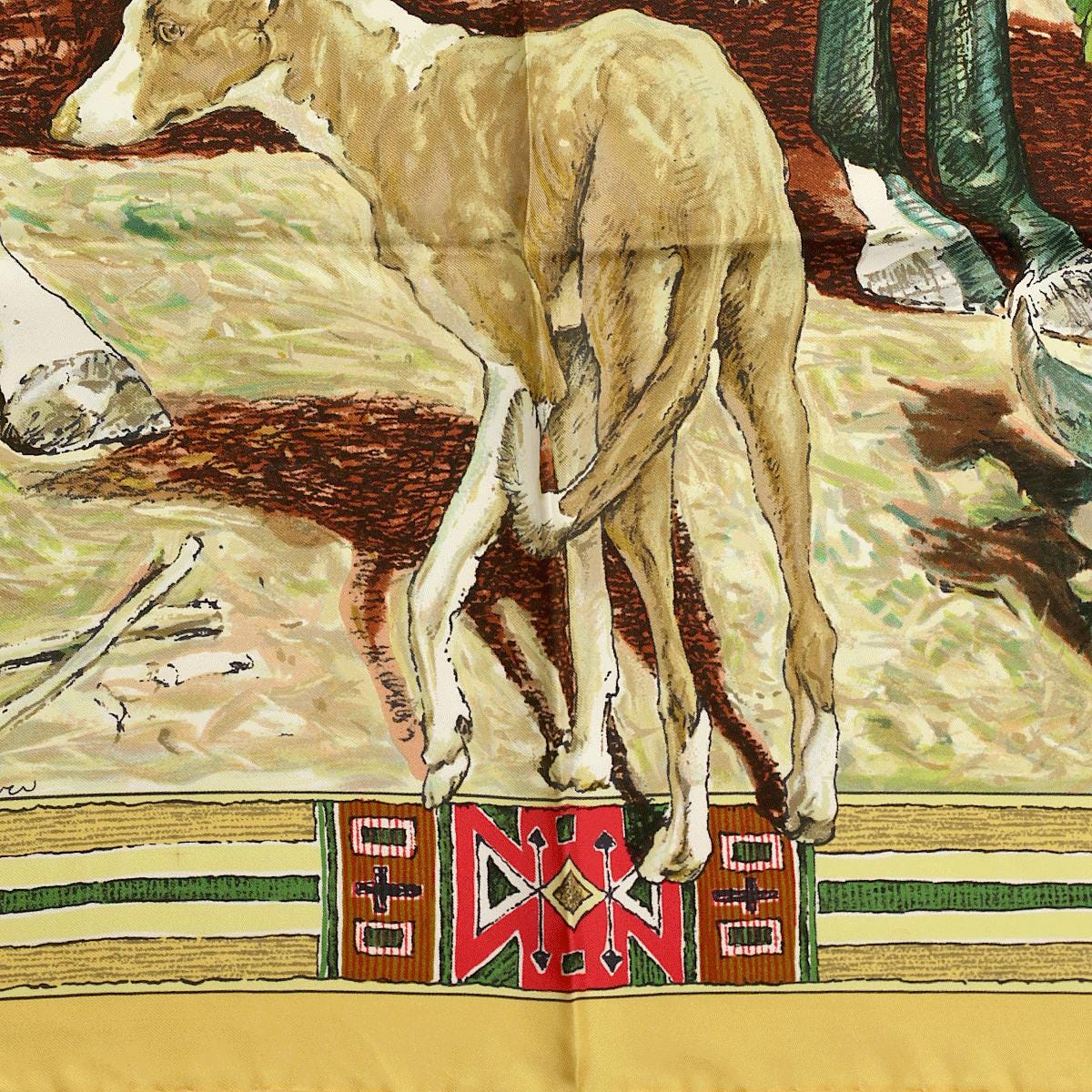 Hermes Scarf "Les Cheyennes" by Kermit Oliver 90cm Silk | Carre Foulard