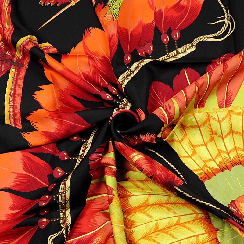 Hermes Scarf "Brazil II" by Laurence Bourthoumieux Vintage 90cm Silk | Carre Foulard