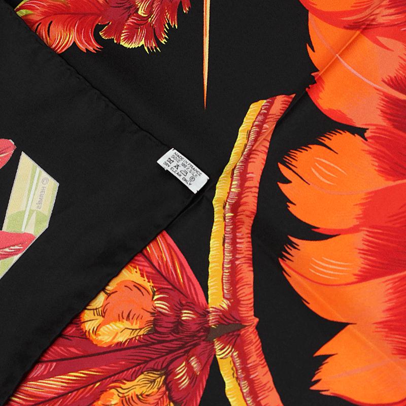 Hermes Scarf "Brazil II" by Laurence Bourthoumieux Vintage 90cm Silk | Carre Foulard