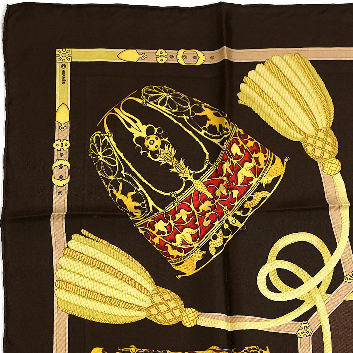 Hermes Scarf "Les Muserolles" by Christiane Vauzelles 90cm Silk | Carre Foulard