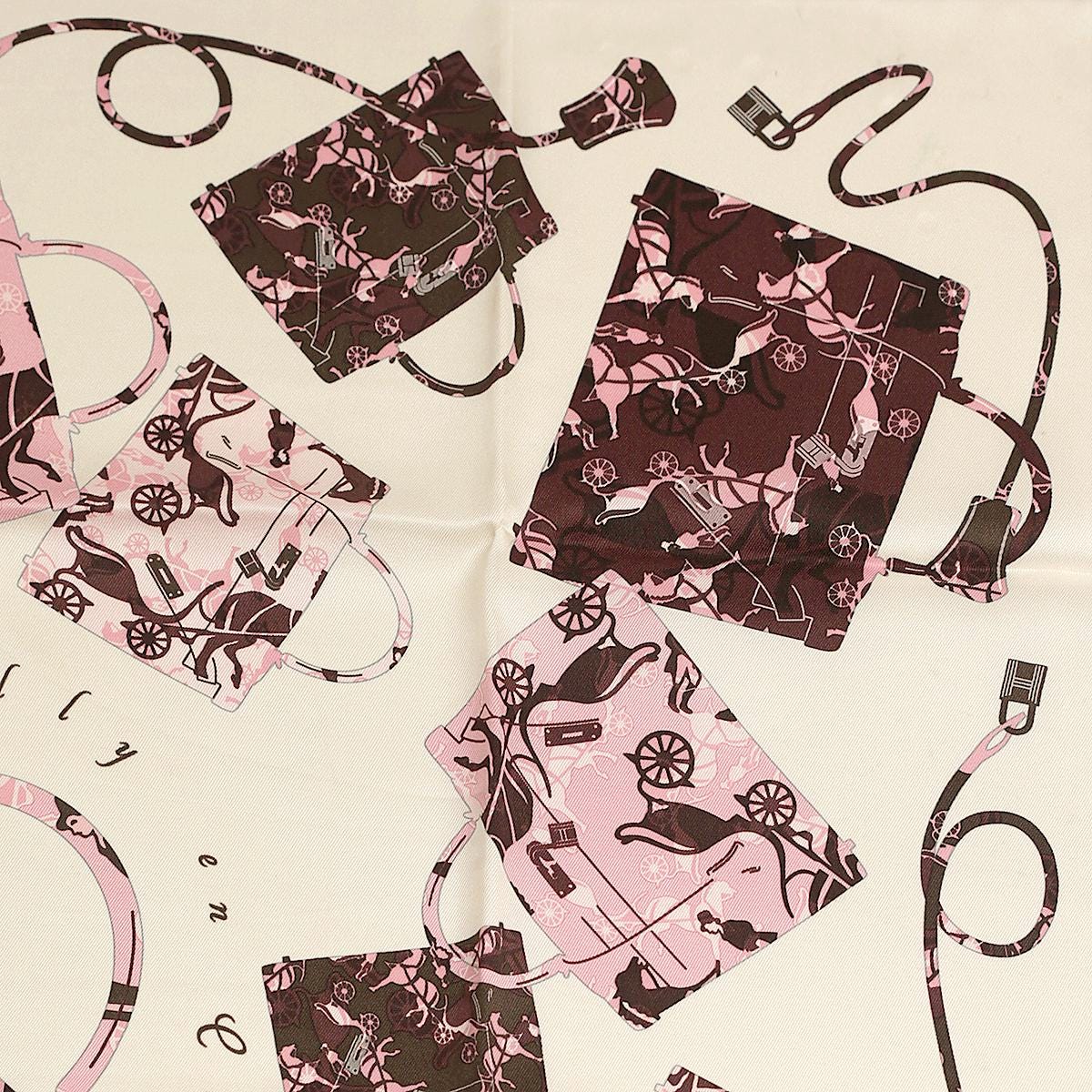 Hermes Scarf 70cm "Kelly en Caleche" by Cyrille Diatkine Silk | Carre Foulard