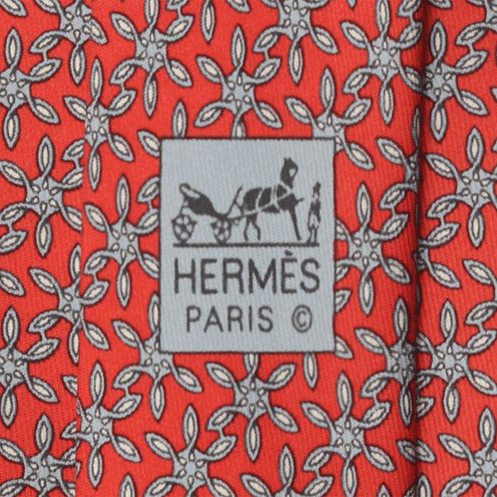 Hermes Men's Silk Tie Geometric Pattern 5654 | Necktie Cravate