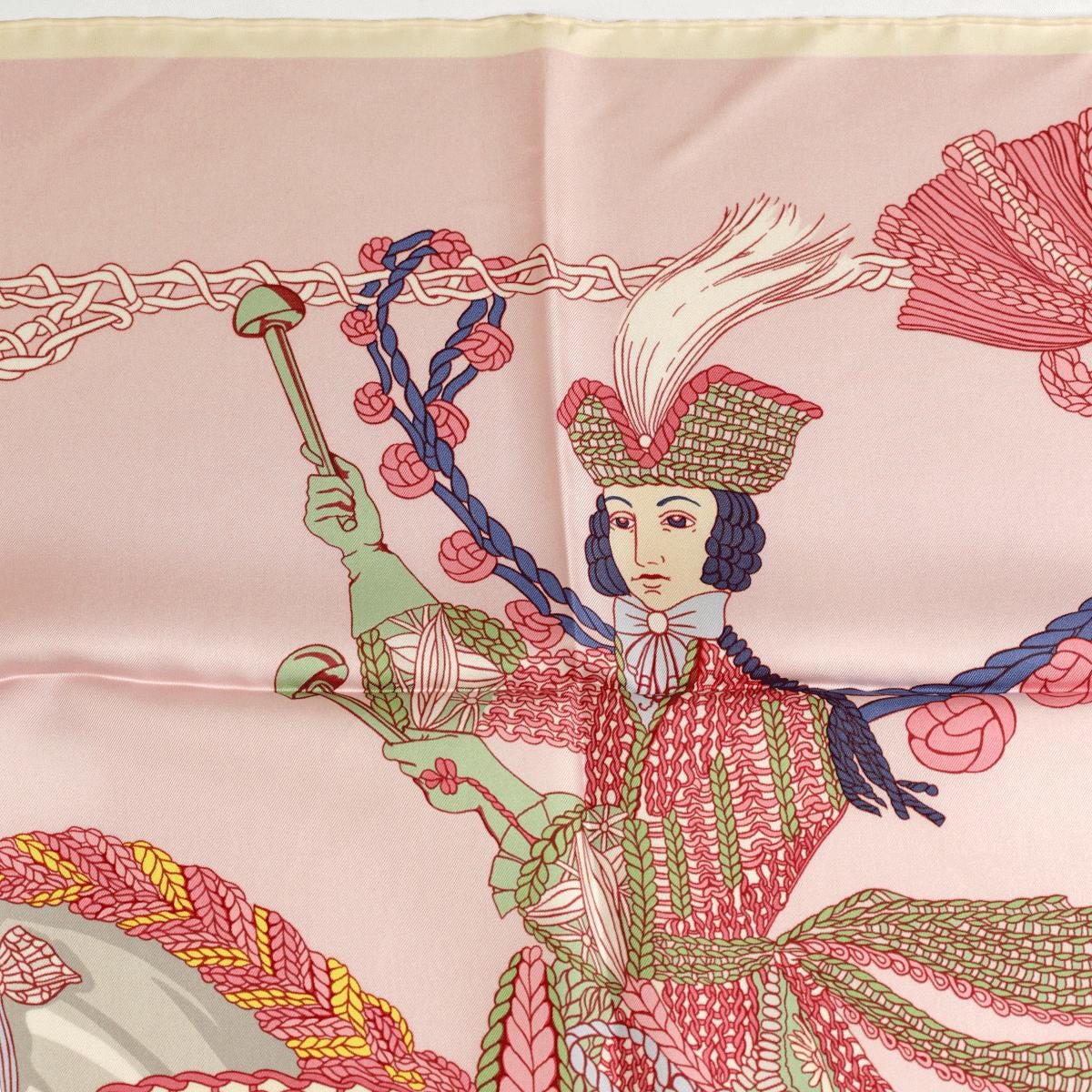 Hermes Scarf "La Timbalier" by Francoise Heron 90cm Silk | Carre Foulard