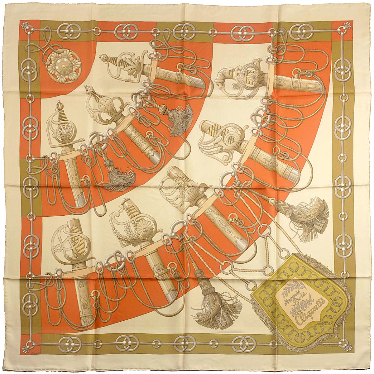 Hermes Scarf "Cliquetis" by Julia Abadie 90cm Silk | Carre Foulard