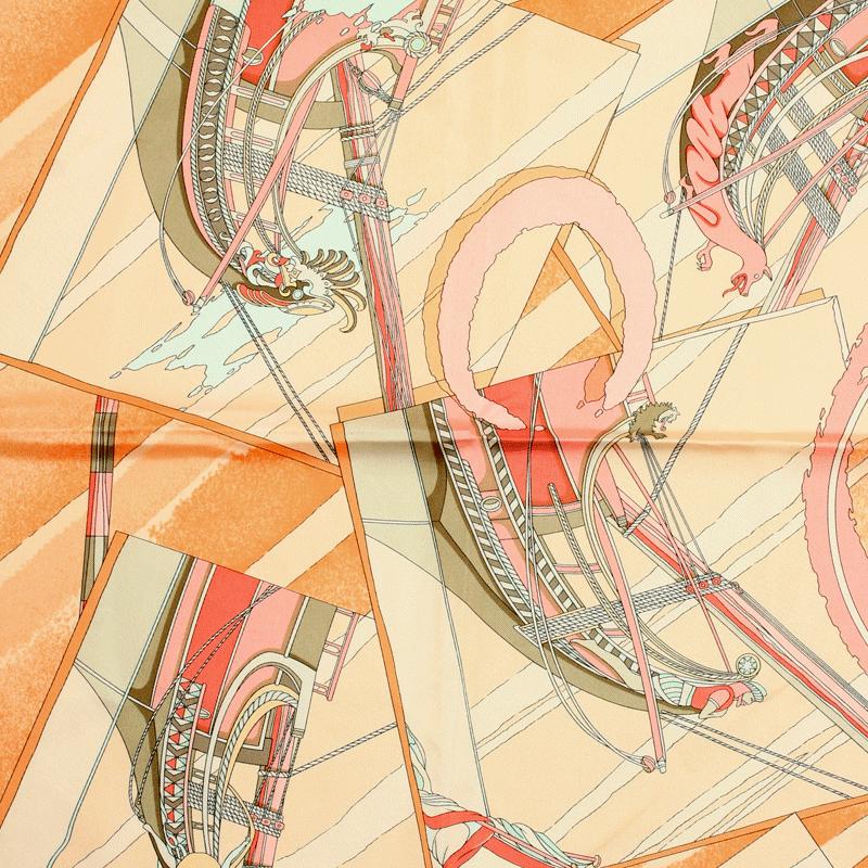 Hermes Scarf "Face au Large" by Dominik Jarlegant 90cm Silk | Carre Foulard