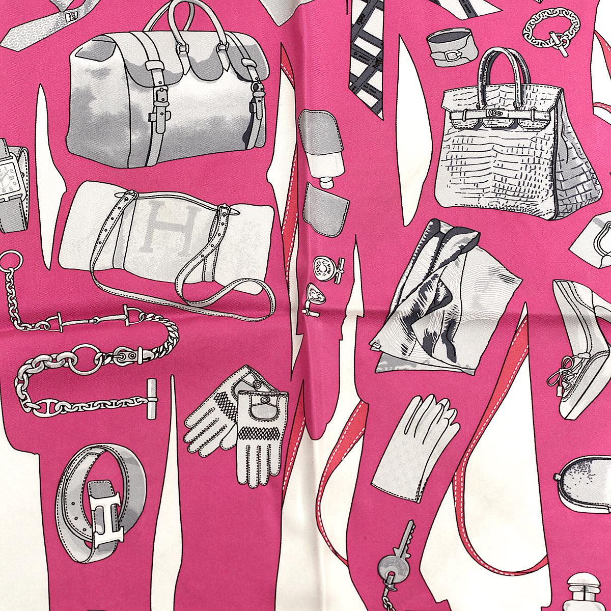 Hermes Scarf "Monsieur et Madame" by Bali Barret 90cm Silk | Carre Foulard