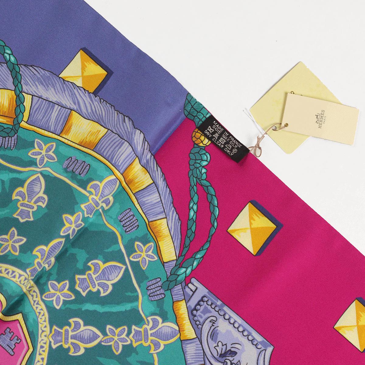 Hermes Scarf Maxi Twilly "Les Cles" by Caty Latham Silk 20cm x 220cm | Carre Foulard NWT