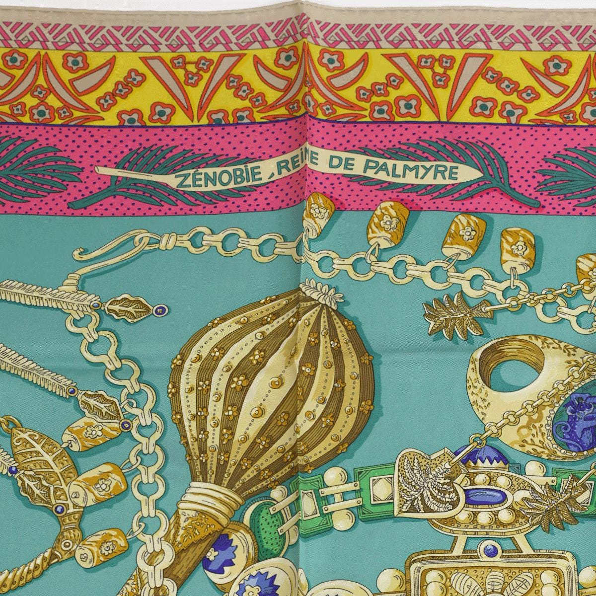 Hermes Scarf "Reine de Palmyre" by Annie Faivre 90cm Silk | Carre Foulard