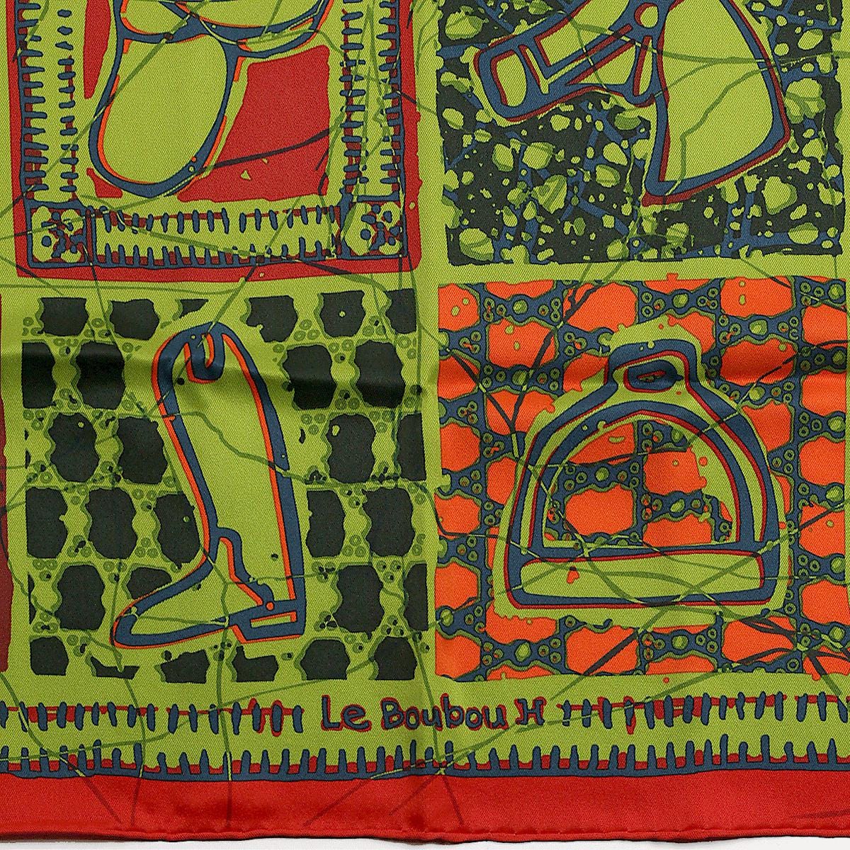 Hermes Scarf "Le Boubou H" by Karen Petrossian 70cm Silk | Foulard Carre