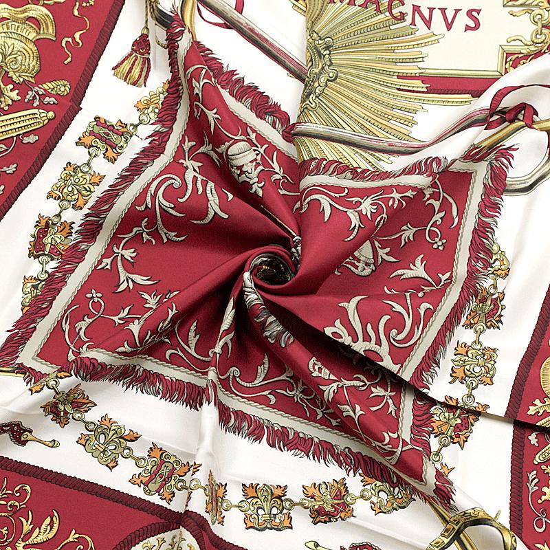 Hermes Scarf "Ludovicus Magnus" by Françoise De La Perriere Vintage 90cm Silk