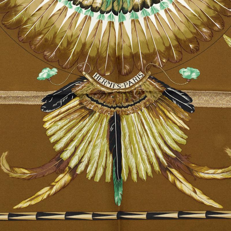 Hermes Scarf "Brazil" by Laurence Bourthoumieux Vintage 90cm Silk | Carre Foulard