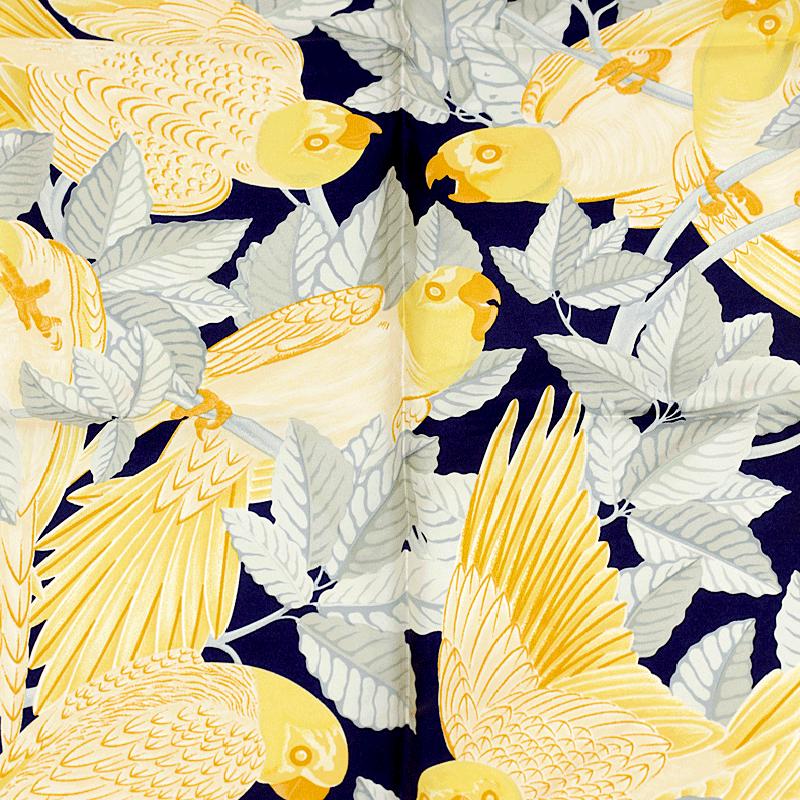 Hermes Scarf "Les Perroquets" by Joachim Metz 90cm Silk | Carre Foulard
